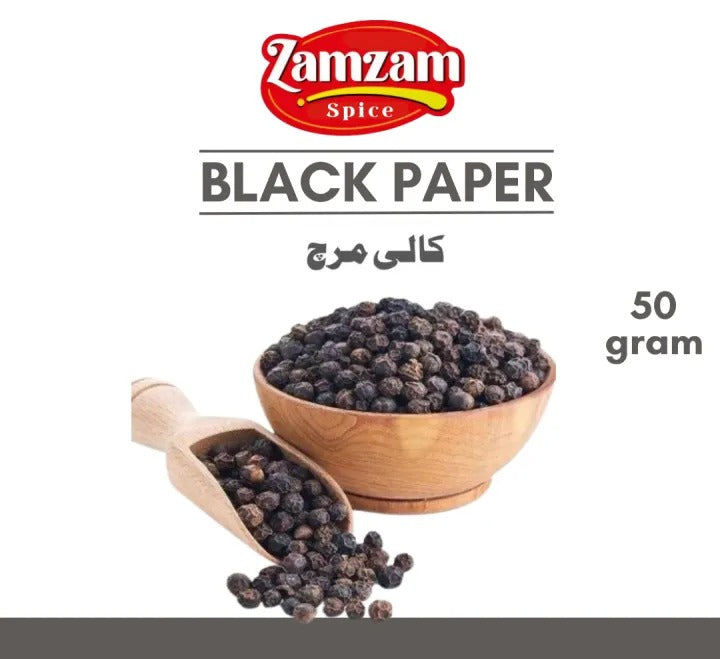 Whole Black Pepper - 100% Natural 25g,50g and 100g Kali Mirch