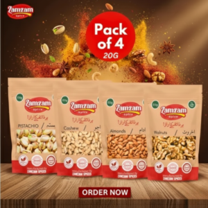 Pack of 4 Almonds, Kaju, Pista & Akhrot 20g